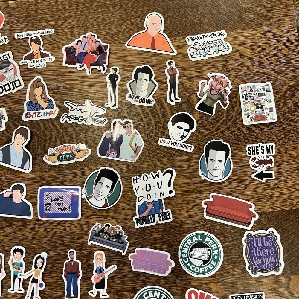 45+Pcs Friends Sticker for Adults Teens‎ Girls Scrapbooking Water Bottles